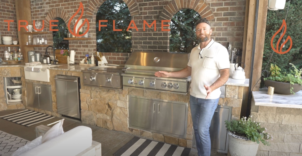 Backyard design guy celebrates the trueflame 40 grill real performance meets refined design