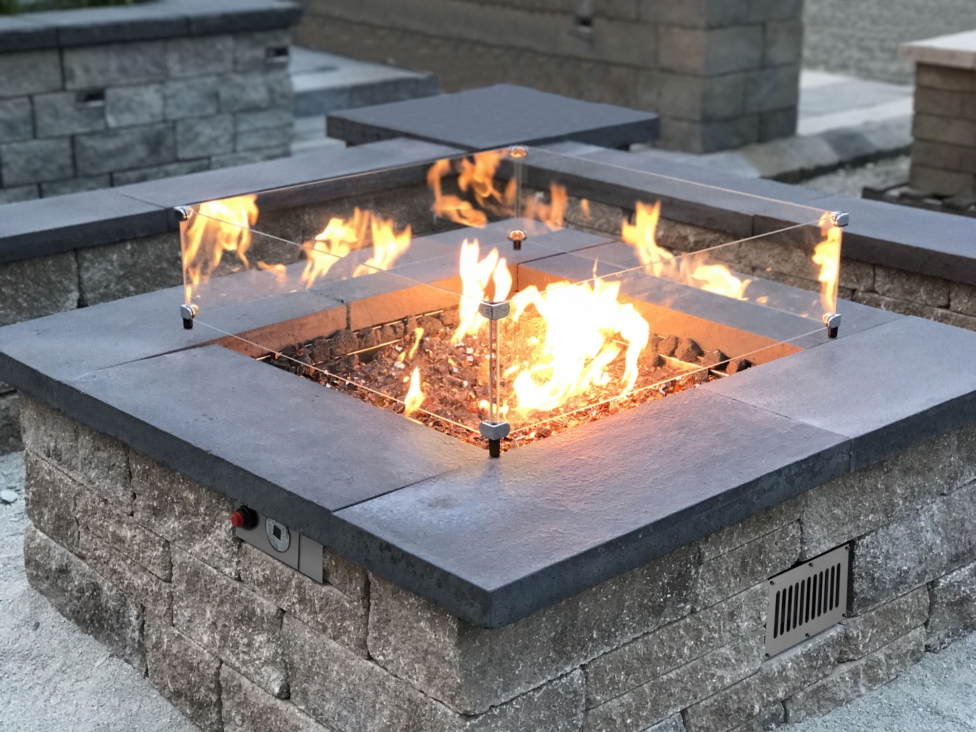 Finding the right gas fire features for your backyard