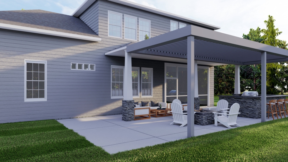 Starter outdoor kitchen with built in grill ideas for your first backyard project